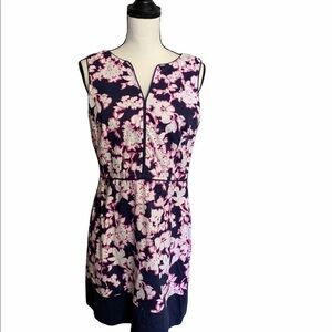 Tommy Hilfiger size 10 sleeveless floral dress. Blue purple white
